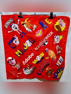 2023 MLB All Star Week Seattle Bandana Adobe Red Souvenir Novelty Scarf Baseball